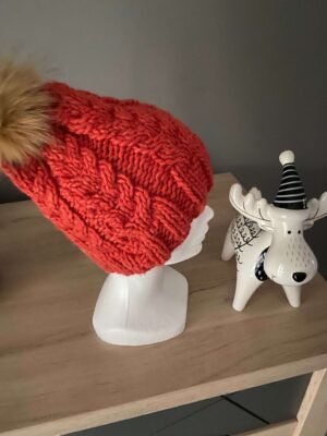 Bonnet Pompon Orange
