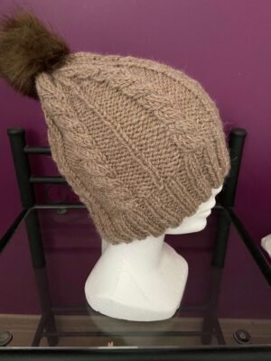 Bonnet Pompon Beige