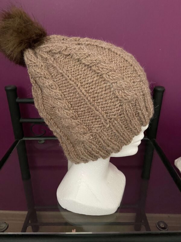 Bonnet Pompon Beige