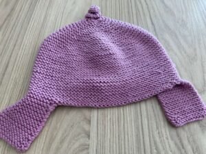 Bonnet à Oreilles Bébé Mauve