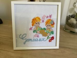 Cadre Signe du Zodiaque Gémeaux