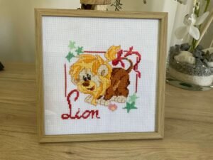 Cadre Signe du Zodiaque Lion