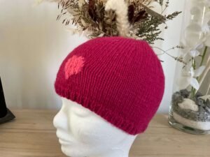 Bonnet Rouge Cœur