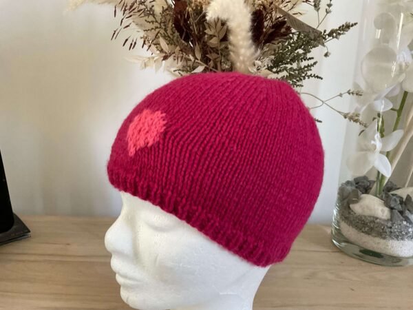 Bonnet Rouge Cœur