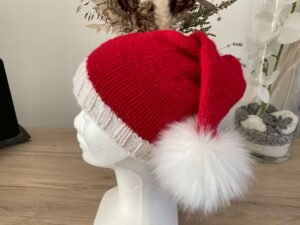 Bonnet Pompon Noël Enfant