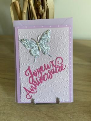 Carte lilas papillon