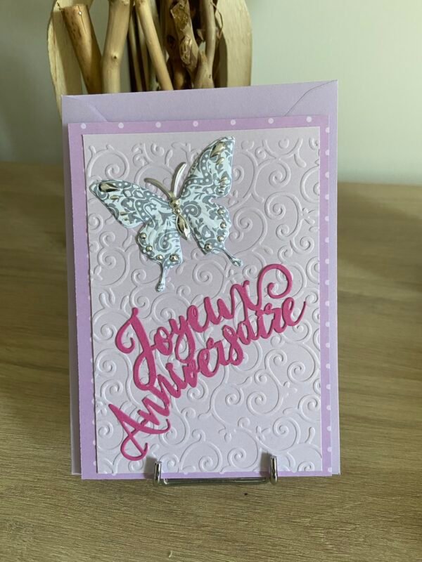 Carte lilas papillon